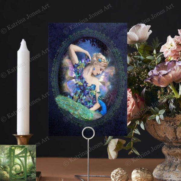 Fairy Flower Card Unique Beautiful Fae Fantasy Blank Notecard