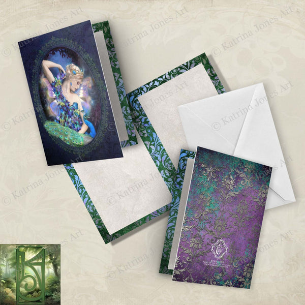 Fairy Flower Card Unique Beautiful Fae Fantasy Blank Notecard