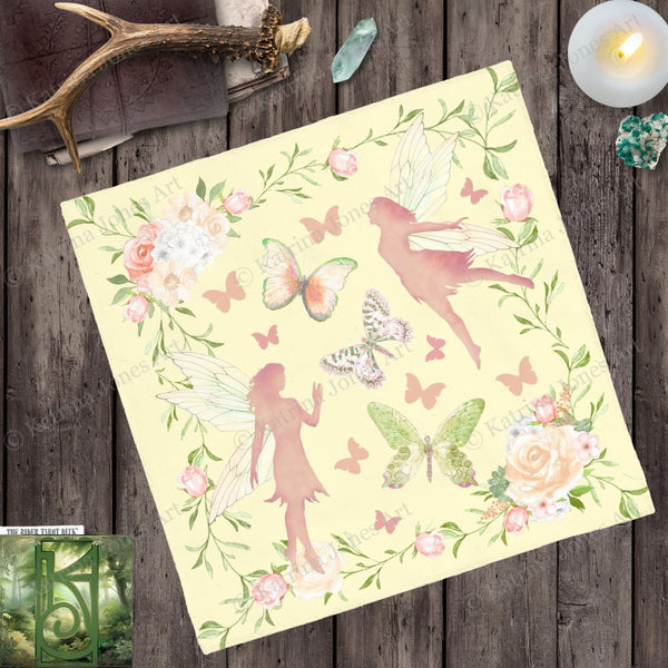 Faerie Altar Cloth - Fae Magic For Spiritual Or Decorative Use Square