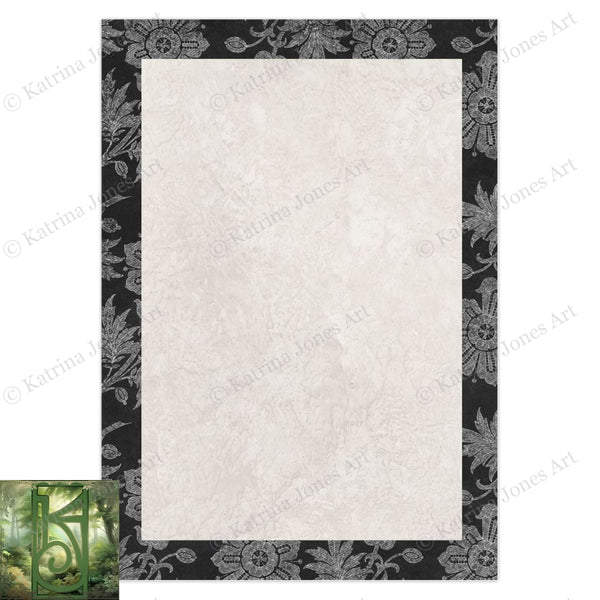 Fall Crow Moon Greeting Card - Raven Halloween Samhain Notecards