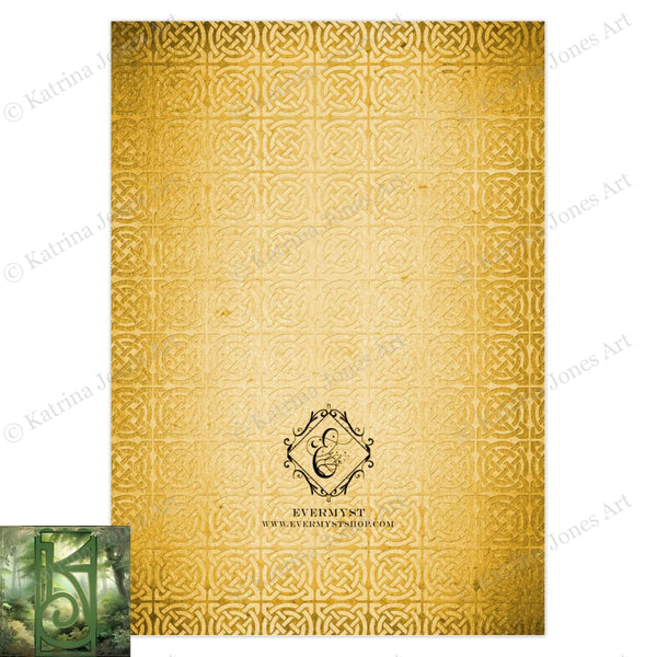 Fall Crow Moon Greeting Card - Raven Halloween Samhain Notecards