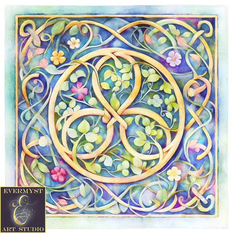 Floral Altar Cloth Or Tarot Mat - Beltane Litha Summer Colorful Witch Decor 24X24 Inch Crepe Square