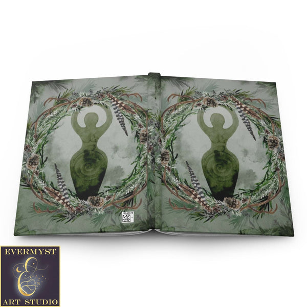 Forest Goddess Hardcover Journal - Pagan Wicca Witchcraft Inspired Blank Book