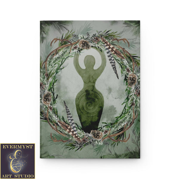 Forest Goddess Hardcover Journal - Pagan Wicca Witchcraft Inspired Blank Book