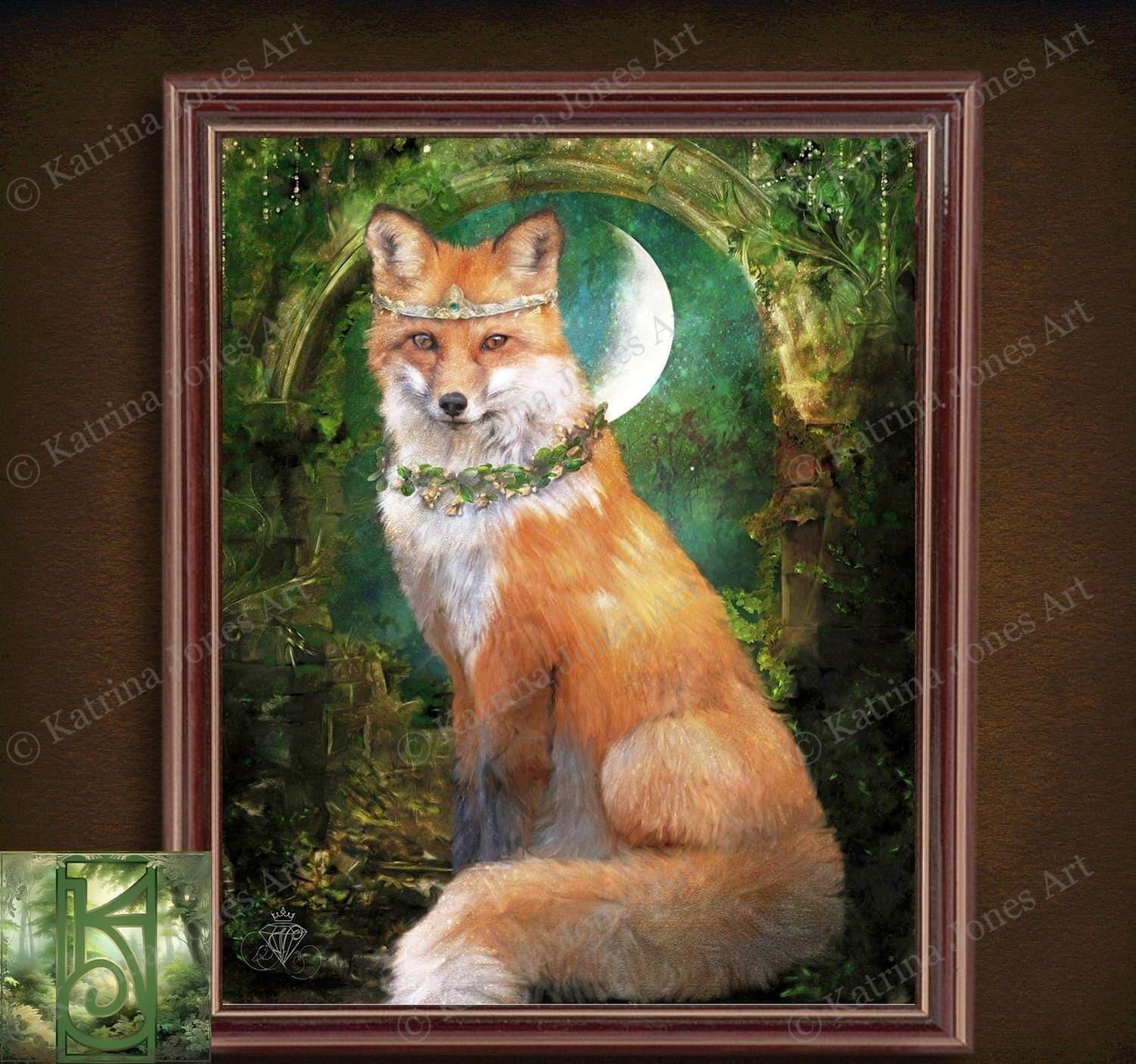 Fox Wall Art Forest Animal Spirit Fantasy Fairy Tale Prints