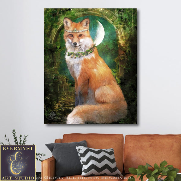 Fox Wall Art Forest Animal Spirit Fantasy Fairy Tale Prints