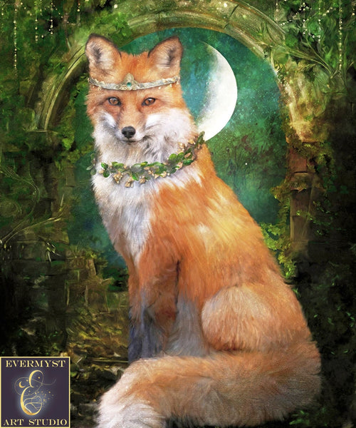 Fox Wall Art Forest Animal Spirit Fantasy Fairy Tale Prints