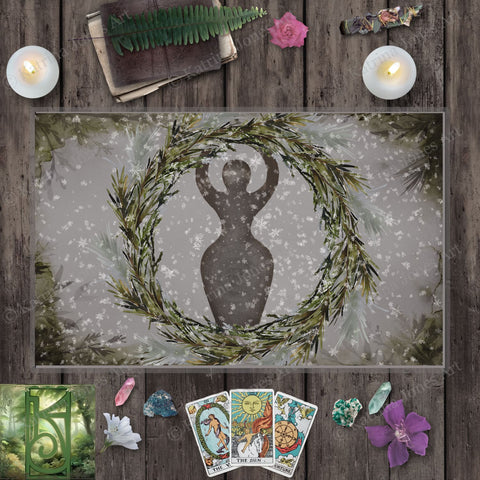 Forest And Pine Goddess Altar Cloth Rec
