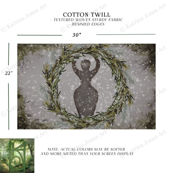 Forest And Pine Goddess Altar Cloth Rec