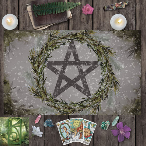 Forest And Pine Pentacle Altar Cloth Rec