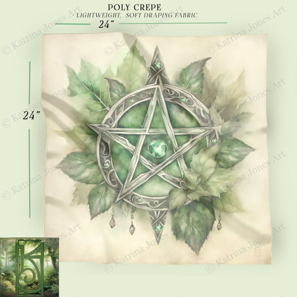 a pen and ink drawing of a pentagramil with leaves