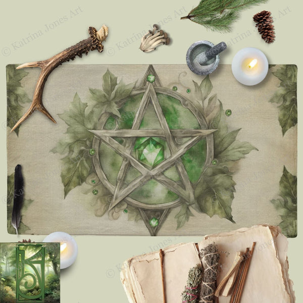 a picture of a pentagramil surrounded by other items