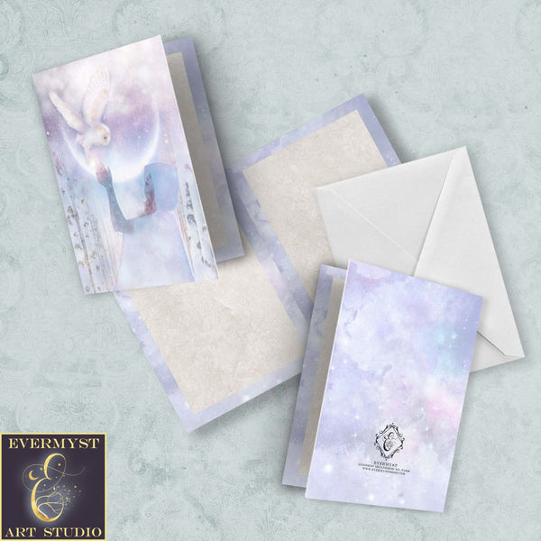 Goddess Arianrhod Greeting Card Celctic Gaelic Mythic Fantasy Blank Notecard