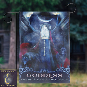 Goddess Protection Garden Flag - Hecate Witch Decor