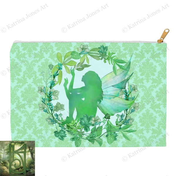 Butterfly Faerie Accessory Pouches Vintage Design Fae Faith Altar Fairy Magic Gift Decor Zippered