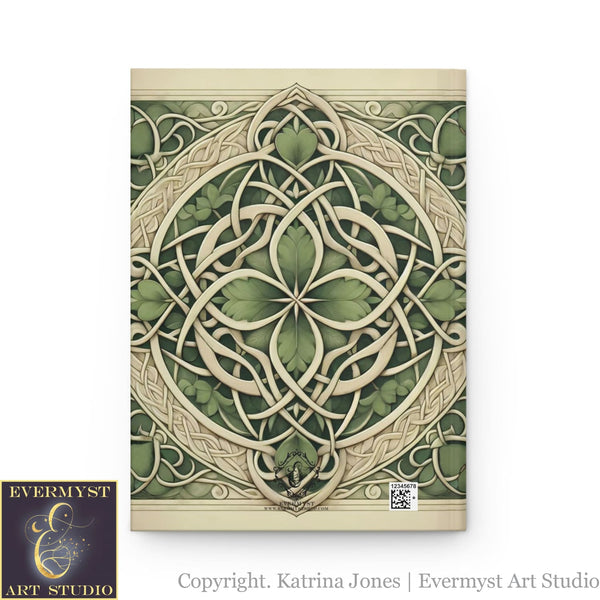 Green Leaves Mandala Journal Note Book Hardcover Ruled Writing Blank Witch Wicca Paper Products