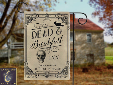 Halloween Flag Decor - Dead And Breakfast Inn