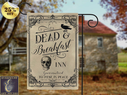 Halloween Flag Decor - Dead And Breakfast Inn