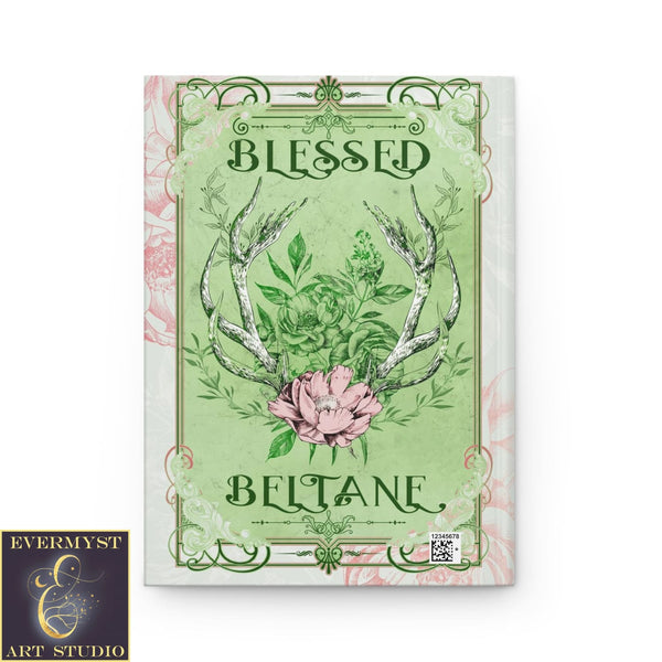 Hardcover Journal Beltane Blessed Spring Summer Pagan Wicca Witch Blank Book