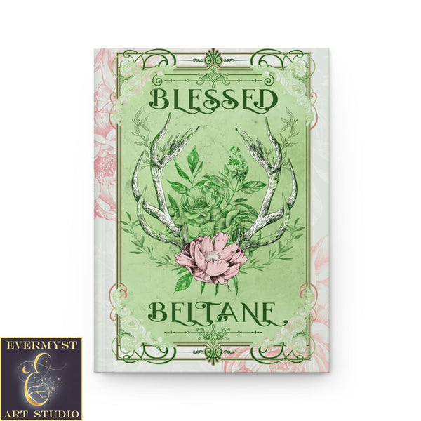 Hardcover Journal Beltane Blessed Spring Summer Pagan Wicca Witch Blank Book