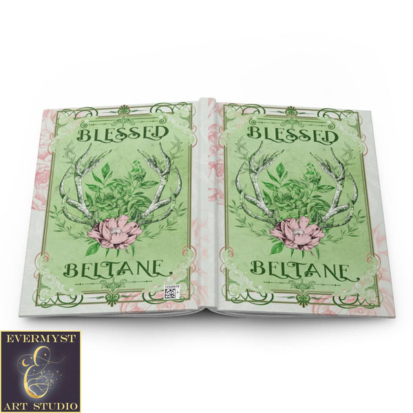 Hardcover Journal Beltane Blessed Spring Summer Pagan Wicca Witch Blank Book