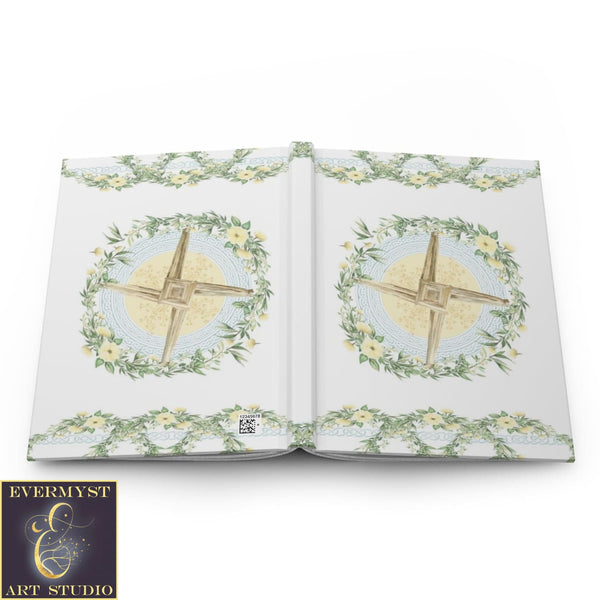 Hardcover Journal Brigid Cross Spring Equinox Pagan Blank Book