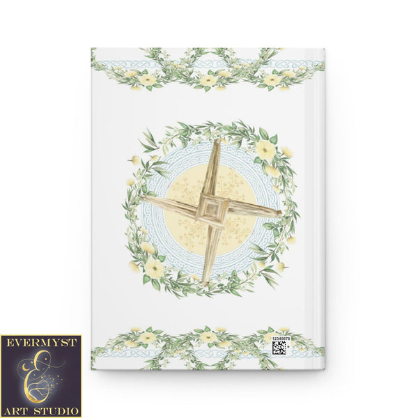 Hardcover Journal Brigid Cross Spring Equinox Pagan Blank Book