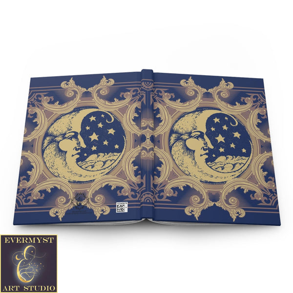 Hardcover Journal Celestial Moon Blank Book