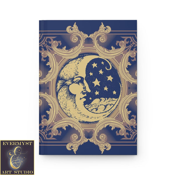 Hardcover Journal Celestial Moon Blank Book