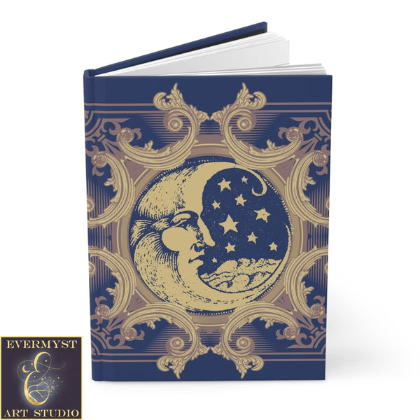 Hardcover Journal Celestial Moon Blank Book