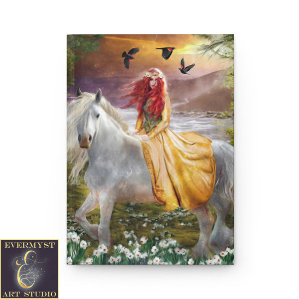 Hardcover Journal Celtic Goddess Rhiannon Blank Book