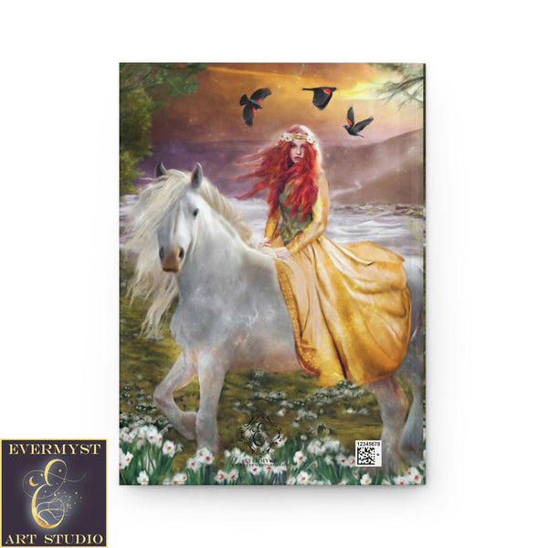 Hardcover Journal Celtic Goddess Rhiannon Blank Book