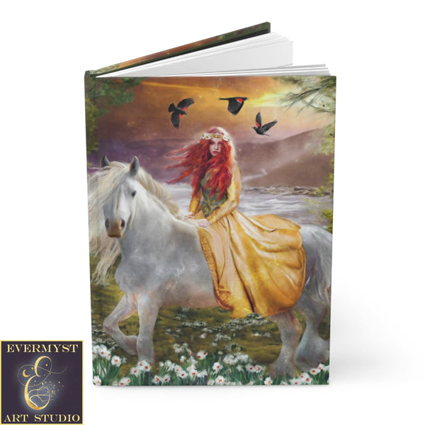 Hardcover Journal Celtic Goddess Rhiannon Blank Book