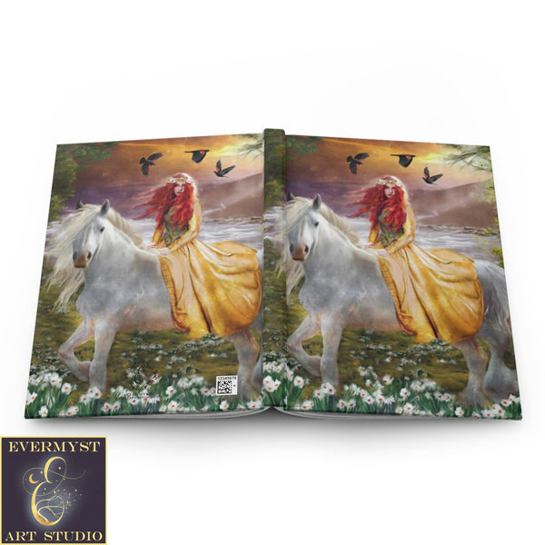 Hardcover Journal Celtic Goddess Rhiannon Blank Book