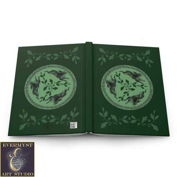 Hardcover Journal Celtic Hare Rabbit Blank Book