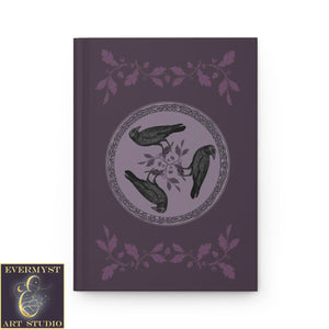 Hardcover Journal Celtic Raven Crow Bird Blank Book