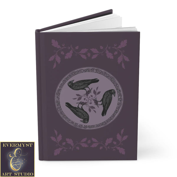 Hardcover Journal Celtic Raven Crow Bird Blank Book