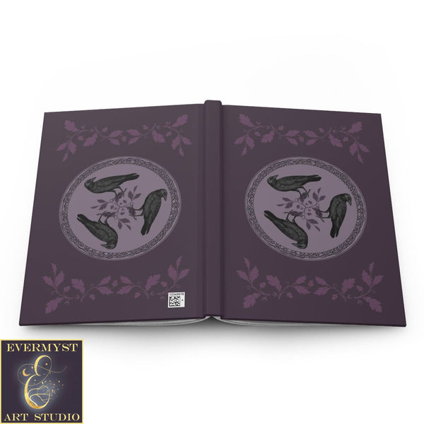 Hardcover Journal Celtic Raven Crow Bird Blank Book