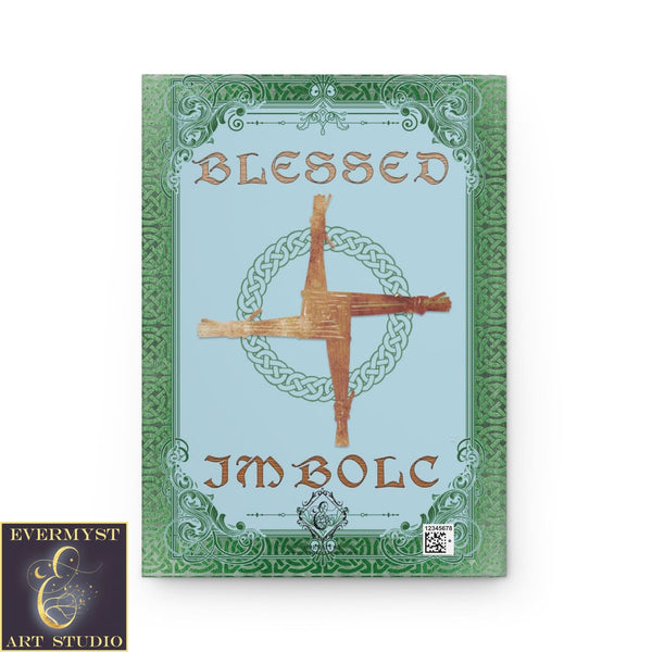 Hardcover Journal - Imbolc Celtic Spring Witch Brigid Cross Blank Book