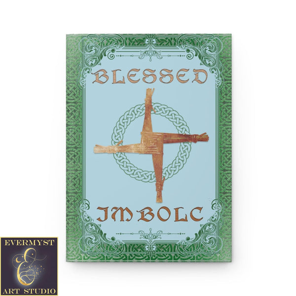 Hardcover Journal - Imbolc Celtic Spring Witch Brigid Cross Blank Book