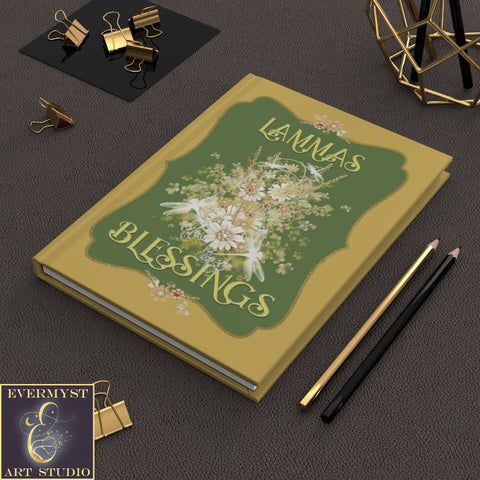 Hardcover Journal Lammas Blessings Wicca Pagan Blank Book