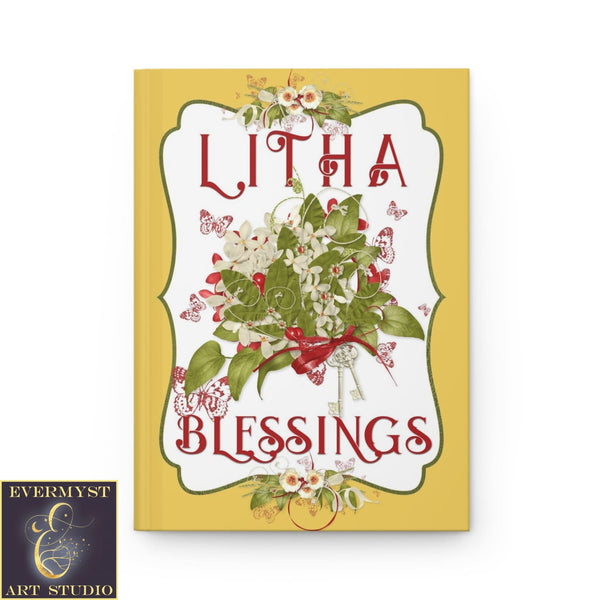 Hardcover Journal Litha Blessing Witch Wicca Pagan Blank Book