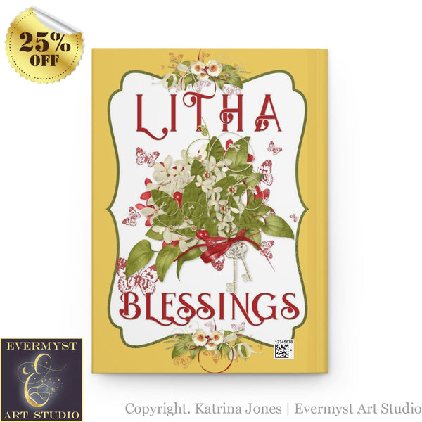 Hardcover Journal Litha Blessing Witch Wicca Pagan Blank Book
