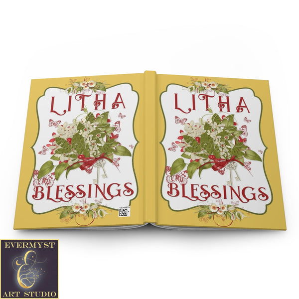 Hardcover Journal Litha Blessing Witch Wicca Pagan Blank Book