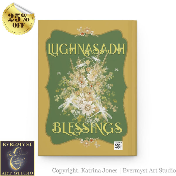 Hardcover Journal Lughnasadh Blessings Wicca Pagan Altar Blank Book