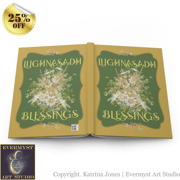 Hardcover Journal Lughnasadh Blessings Wicca Pagan Altar Blank Book