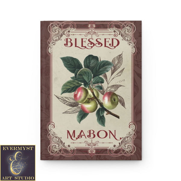 Hardcover Journal Mabon Apples Pagan Wicca Fall Autumn Blank Book