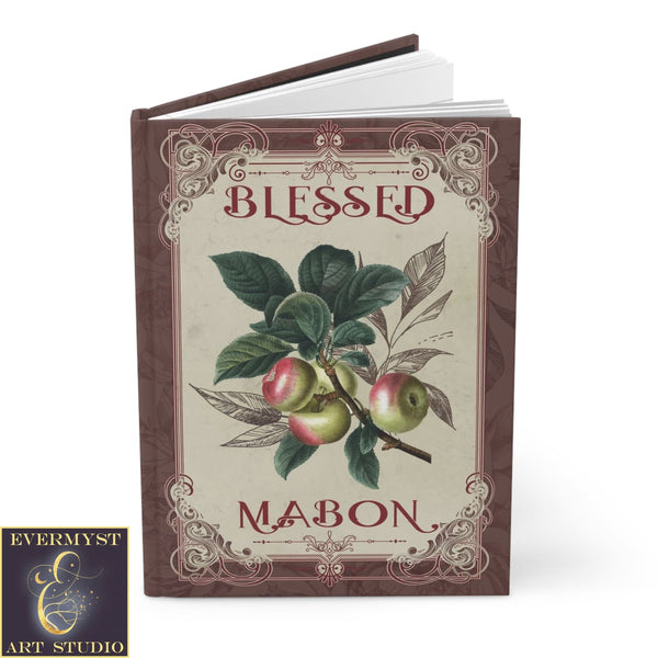 Hardcover Journal Mabon Apples Pagan Wicca Fall Autumn Blank Book