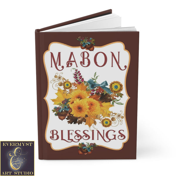 Hardcover Journal Mabon Fall Autumn Equinox Pagan Blank Book