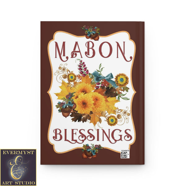 Hardcover Journal Mabon Fall Autumn Equinox Pagan Blank Book